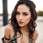 Nude AI-Generated Girls: Stunning Military Beauty in Camouflage Latex with Big Tits and a Perfect Big Butt on a Tropical Beach!