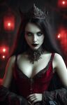 AI Generated Porn: Vampire Mistress in Provocative AI Nudes