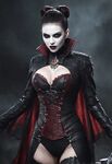 AI Generated Porn: Vampire Mistress in Provocative AI Nudes