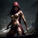 AI Nudes: XXX AI Masked Girls with Knives, Big Tits, and the Allure of a Nude Assassin