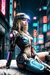 AI-Generated Naked Cyberpunk Girls with Tattoos, Sweet Pussies, and Middle Tits: The Hottest AI Nudes