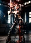 Hottest Naked AI Girl Resembling Scarlett Johansson: Fantasy, Big Tits, Latex, AI Nudes