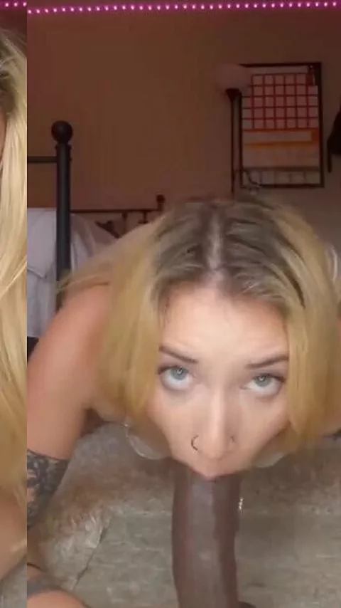 Tattooed Blonde Babe in Lace: Wet and Ready for Orgasm
